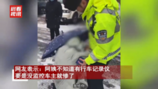 大媽開老頭樂追尾特斯拉后囂張碰瓷