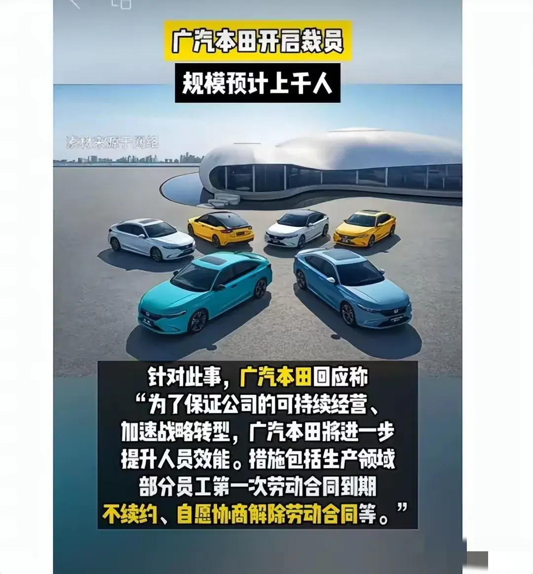 突發裁員,廣汽本田轉型陣痛,千余員工何去何從?
