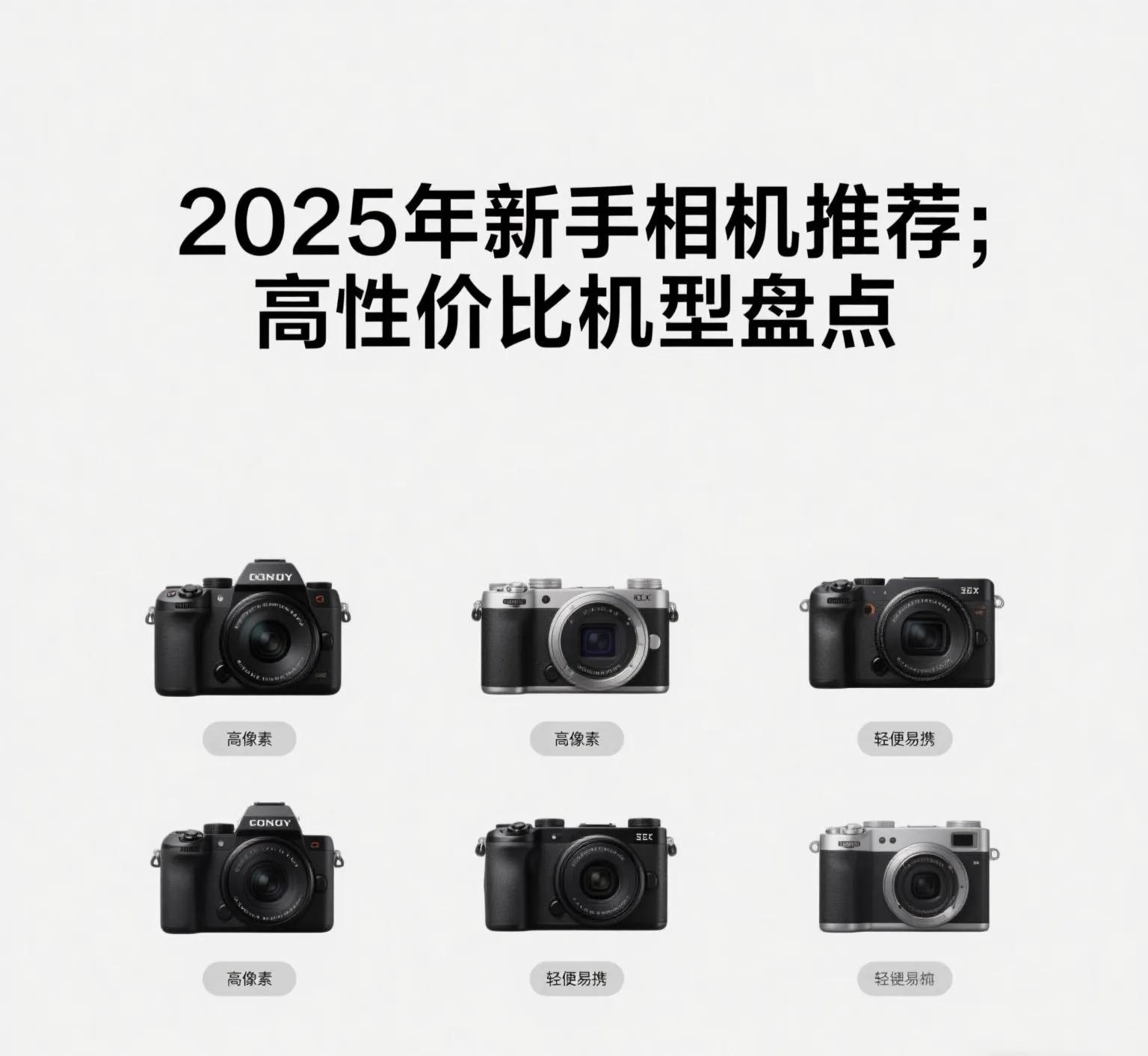 2025年新手相機推薦:高性價比機型盤點