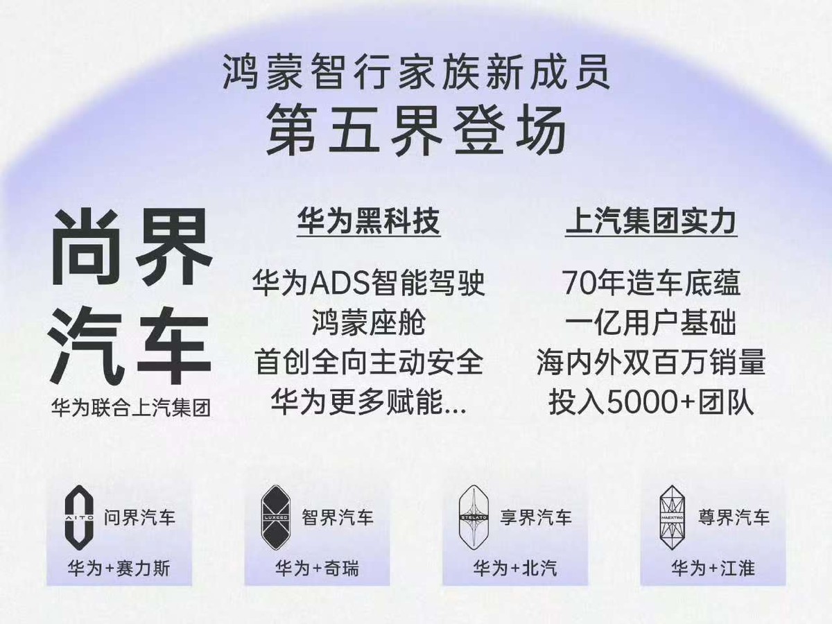 華為+上汽,尚界首款車20萬級能否成王炸?